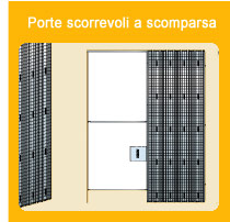 Porte scorrevoli a scomparsa